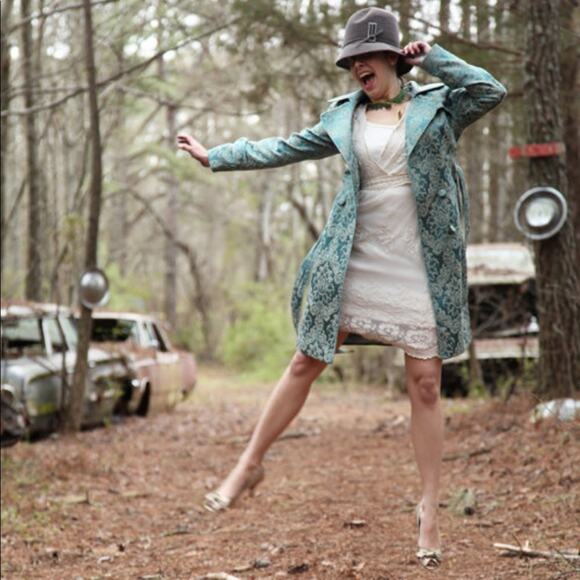 Vtg 20s gray cloche hat flapper 60s repro - Picture 2 of 14